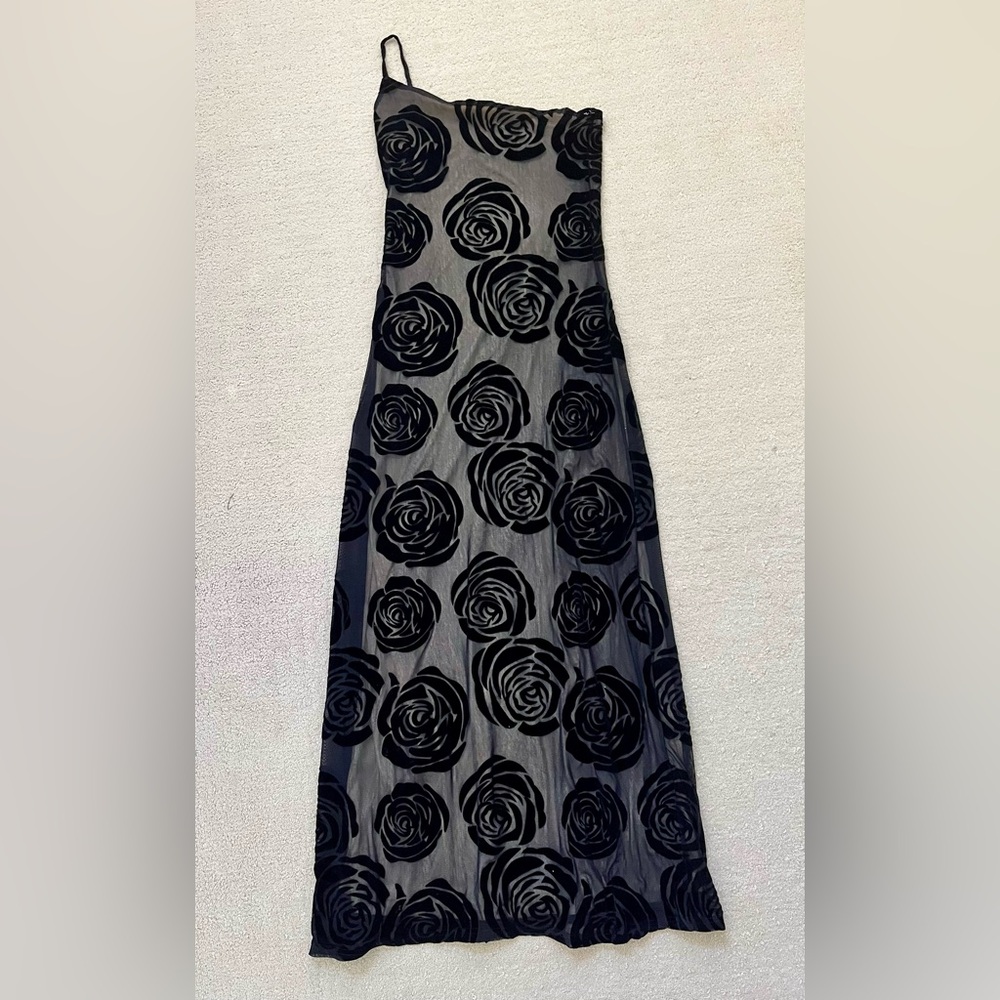 SOLD - One-Shoulder Floral Dress